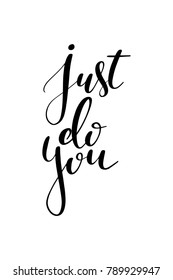 Hand drawn lettering. Ink illustration. Modern brush calligraphy. Isolated on white background. 