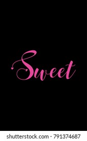Hand drawn lettering. Ink illustration. Modern brush calligraphy. Isolated on white background. 