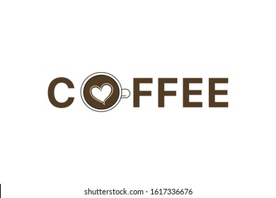 Hand drawn lettering phrase about coffee, banner with text, Hand drawn for prints, scrapbook and digital design.