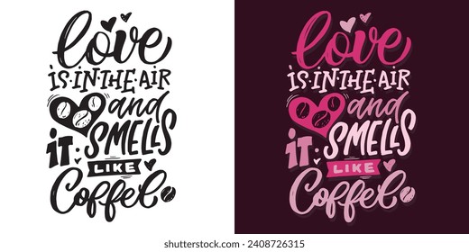 Hand drawn lettering postcard. T-shirt design, mug print, 100% vector image.