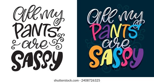 Hand drawn lettering postcard. T-shirt design, mug print, 100% vector image.