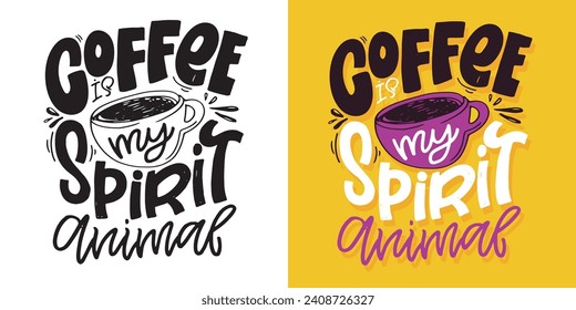 Hand drawn lettering postcard. T-shirt design, mug print, 100% vector image.