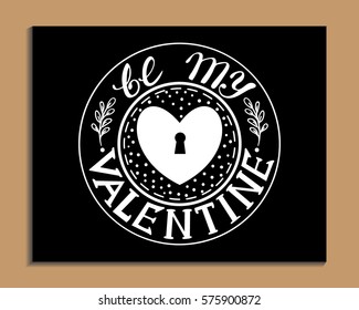  Hand drawn lettering poster.  Creative typography for holiday greetings. Vector illustration.
