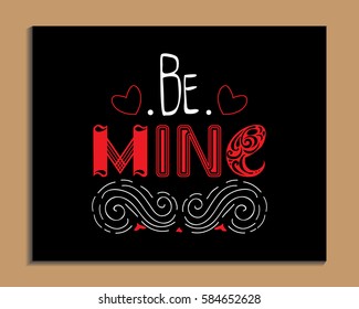  Hand drawn lettering poster.  Creative typography for holiday greetings. Vector illustration.