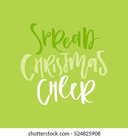 Hand drawn lettering quote for Christmas. Holiday lettering series. Vector typography.