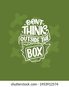Hand drawn lettering quote in modern calligraphy style about business motivation. Inspiration slogan for print and poster design. Vector