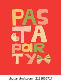 Hand drawn lettering quote in modern calligraphy style about cooking. Inspiration slogan for print and poster design. Vector illustration