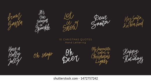 Hand drawn lettering quote templates bundle. Unique vector script collection of posters. Custom 
typography print for t shirts,bags,posters,merch,banners.