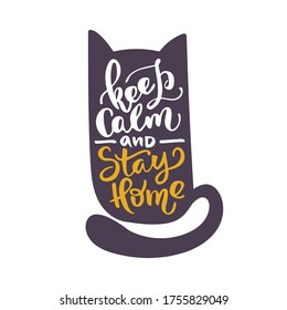 Hand Drawn Lettering Quotes About Cats Stock Vector (Royalty Free ...