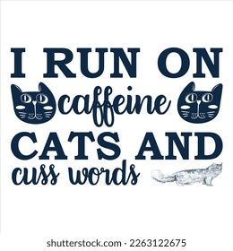 Hand drawn lettering quotes about cats collections isolated on the white background. Fun brush ink vector calligraphy illustrations set for banners, greeting card, poster design.