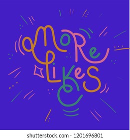 Hand drawn lettering set like time for blog, web, social media. Typographic sign like 