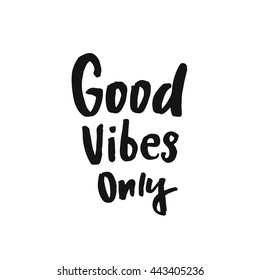 Hand drawn lettering, summer theme. Vector illustration, paint with brush. Isolated phrase on white background.