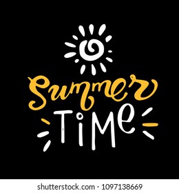 Hand drawn lettering - Summer time