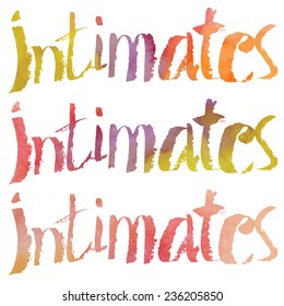 Hand drawn lettering. Vector illustration.