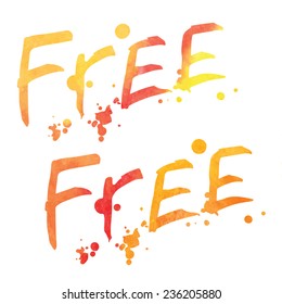 Hand drawn lettering. Vector illustration.