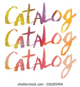 Hand drawn lettering. Vector illustration.