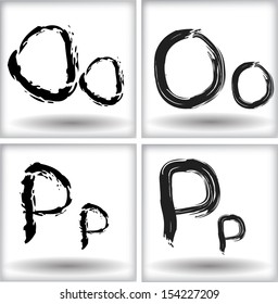 Hand drawn letters