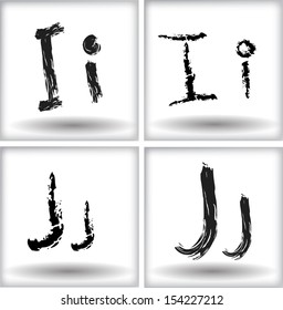 Hand drawn letters