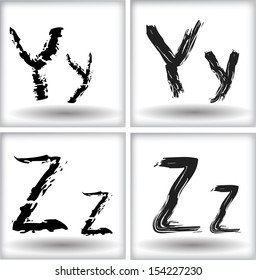 Hand drawn letters