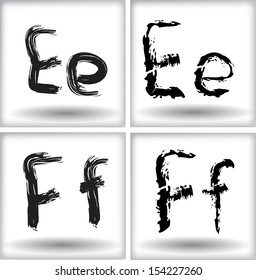 Hand drawn letters