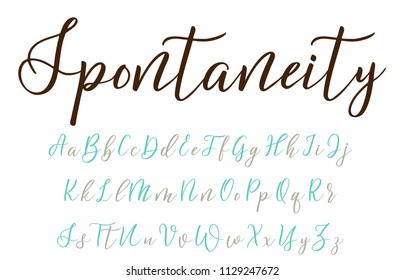 Hand drawn letters. Lettering and custom typography for your designs.Vector type