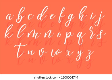 Hand drawn letters. Lettering and custom typography for your designs.Vector type.