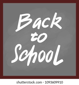 Hand drawn letters on school theme, vector