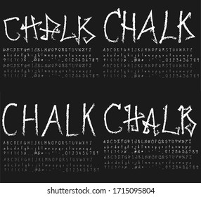 Conjunto de alfabetos vectoriales de letras dibujadas a mano