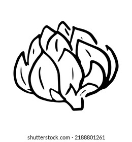 Leche dibujada a mano Ilustración vectorial sobre fondo blanco