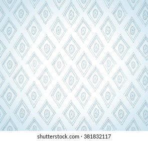 Hand drawn light architectural pattern, sketch style