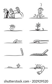 Hand Drawn Line Art Dividers