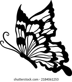 ฺฺButterfly hand drawn line art doodle Zentagle art