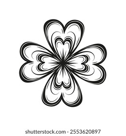 Hand Drawn Line Art Flowers Illustration - 02