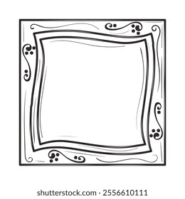 Hand Drawn Line Art Frame - 04