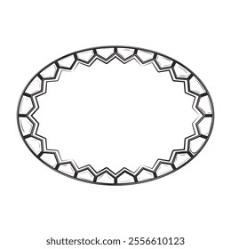 Hand Drawn Line Art Frame - 12