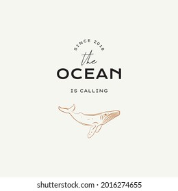 Hand drawn line art minimal travel vector logo design template. Illustration of elegant signs and badges for travel agency, tour operator, photographer, travel blogger