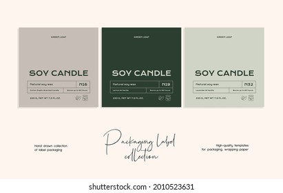 Hand drawn line art vector label design template. Boho style illustration of elegant signs and badges for beauty, natural cosmetics, wellness, creative agency, fashion, wedding.
