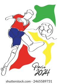 Vector de arte de línea dibujada a mano de entrenamiento deportivo extremo. Juegos y eventos deportivos concepto Elementos.