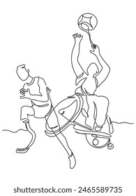 Hand drawn line art vector of extreme sports training. Games and sports events concept elements.