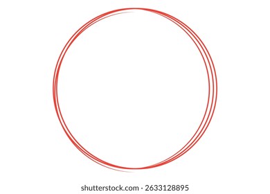 Conjunto de esboços circular desenhado à mão. Coleção de círculos de doodle. Forma redonda de rabisco. Quadros circulares de faixa para texto. Ilustração vetorial.