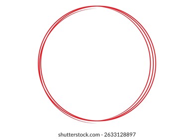 Conjunto de esbozo de círculo de línea dibujado a mano. Colección de Doodle circles. Garabato de forma redonda. Marcos circulares de Anuncio para texto. Ilustración vectorial.