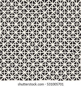 Hand Drawn Line Lattice. Abstract Freehand Background Design. Vector Seamless Black and White Pattern.