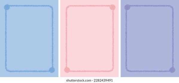 vector de fotogramas de estilo mínimo de línea dibujada a mano. los elementos decorativos de la ilustración enmarcados decoran los tonos pastel. Utilícelo para tarjetas de felicitación, marca comercial, etiqueta, postal, boda de invitación.