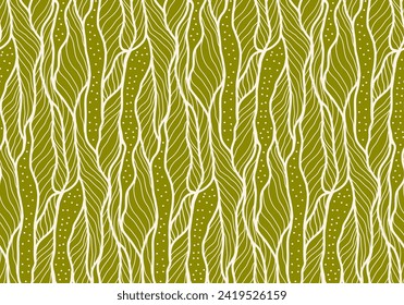 Patrón de línea dibujada a mano. Elegante fondo abstracto de estilo lineal minimalista. Elemento de diseño de arte de línea de moda. Ilustración de vectores sin inconvenientes. Diseño De Moda Textil.
