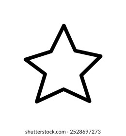 Hand drawn Line Style Star Vector, Hand drawn style Star Illustration for Decoration, Christmas and Holiday Decorative Star Icon