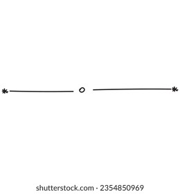 Hand Drawn Line Vector Element