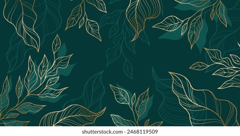 Hand drawn linear engraved floral background vector design in eps 10