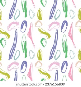 Hand Drawn Linear Seamless Pattern .Hand Drawn Pattern for dresses, knitwear, home decor, stationery, craft and packaging.