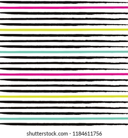 Hand drawn lines abstract background, Paint brush stripes, Black stripes