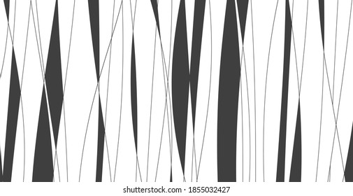 Hand drawn lines. Abstract pattern wave simple seamless, smooth pattern, web design, greeting card, textile, Technology background, Eps 10 vector illustration